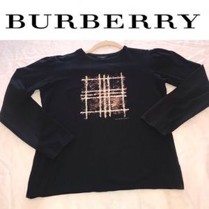 Burberry Long Sleeve Tee (Black)